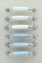 Quiet Living Hand-Painted Ceramic Pull Handle — lifestyle view, G Decor