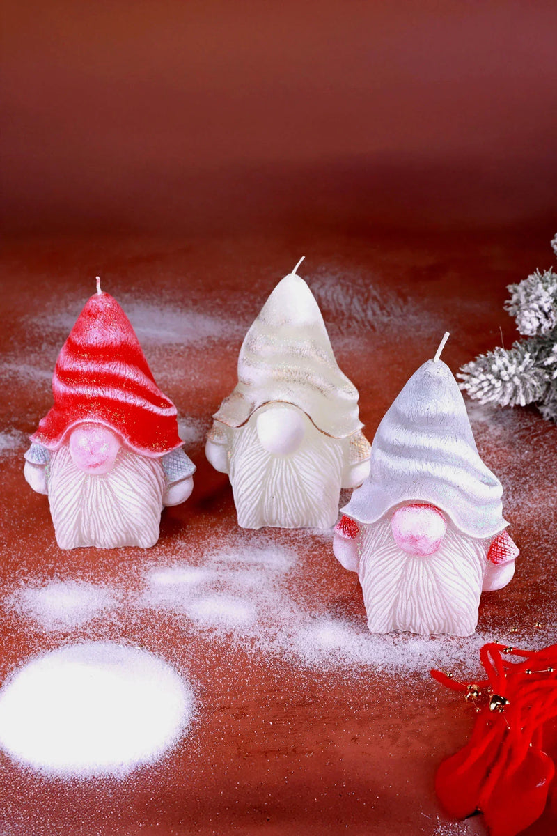 Norwegian Gnome Hand-Finished Sculptural Candle