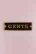 British Pub Black and Brass Raised-Letter Door Sign — view 10, G Decor
