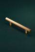 Belgravia Hexagonal Brass Bar Pull Handle in Satin Brass — view 7, G Decor