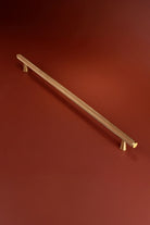 Chelsea Diamond-Knurled Bar Pull, Satin Brass — view 9, G Decor