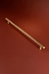 Chelsea Diamond-Knurled Bar Pull, Satin Brass — view 9, G Decor