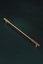 Mayfair Knurled Brass Bar Pull, Satin Brass — view 7, G Decor