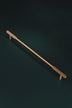 Mayfair Knurled Brass Bar Pull, Satin Brass — view 7, G Decor