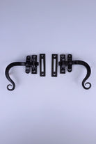 Hand-Forged Monkey Tail Window Fastener, Black — G Decor