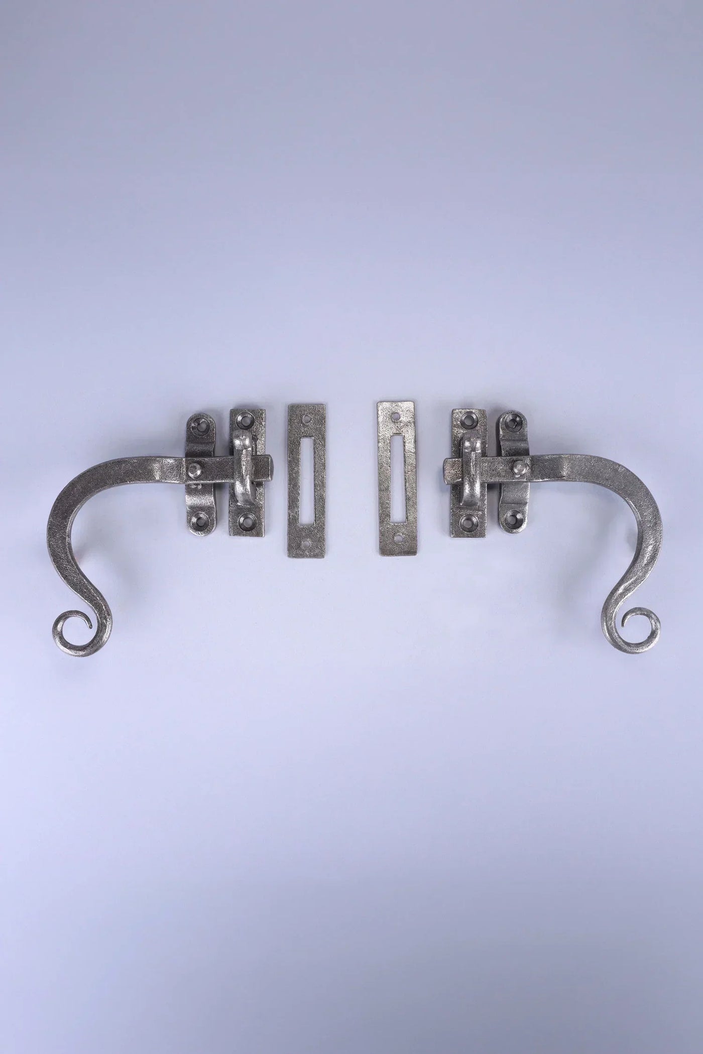 Hand-Forged Monkey Tail Window Fastener in Pewter Finish