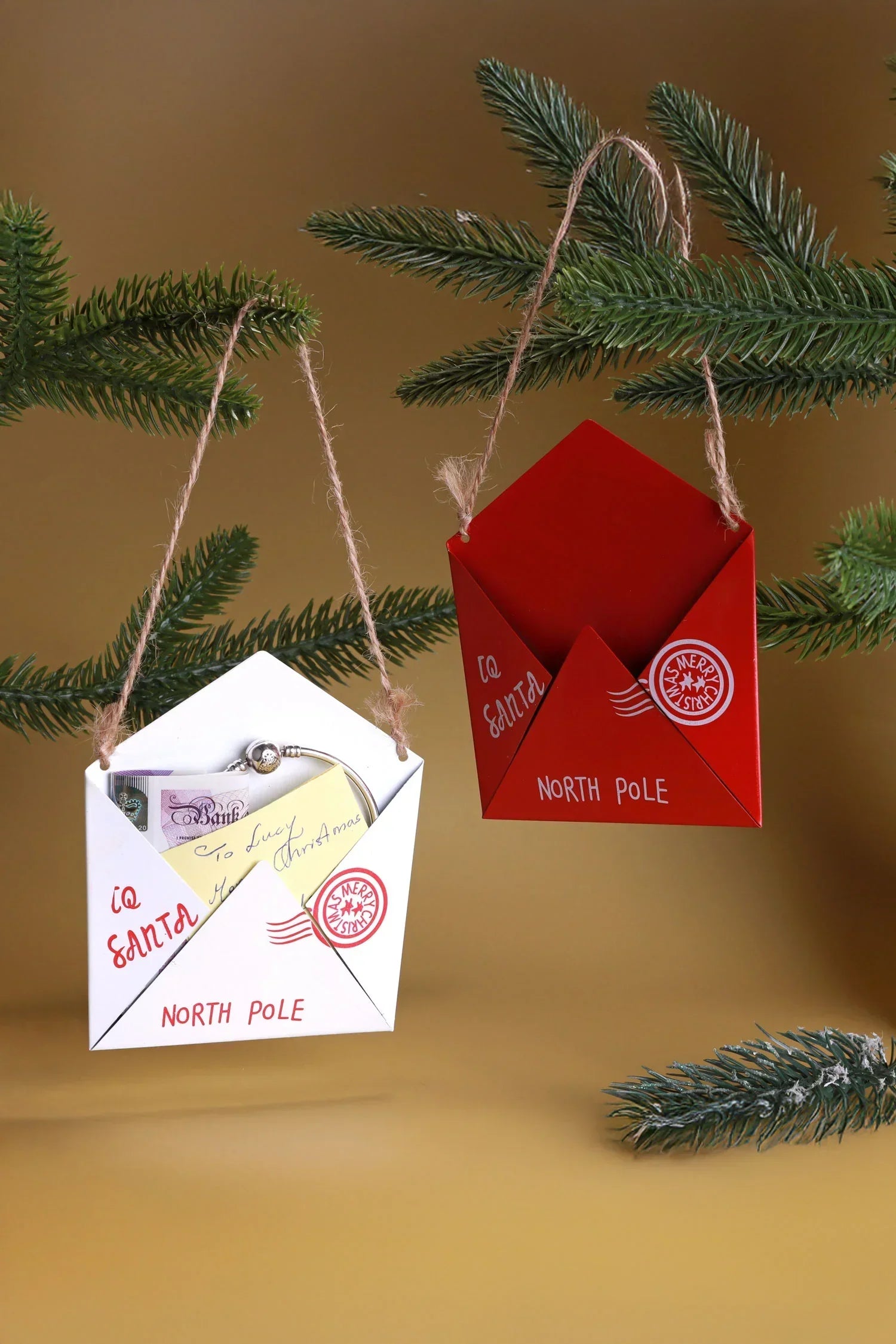 Magical Santa Letter Envelope Christmas Tree Hanging Decoration — G Decor