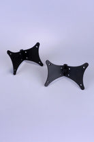 Pair of Hand-Forged Iron Butterfly Hinges, Black — view 5, G Decor