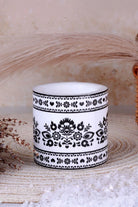 Folklight Floral Glow Wax Lantern Candle — close-up view, G Decor