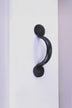 Coinbase Hand-Forged Iron Pull Handle in Beeswax — lifestyle view, G Decor