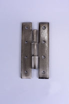 Pair of Hand-Forged Iron H Hinges, Pewter — lifestyle view, G Decor