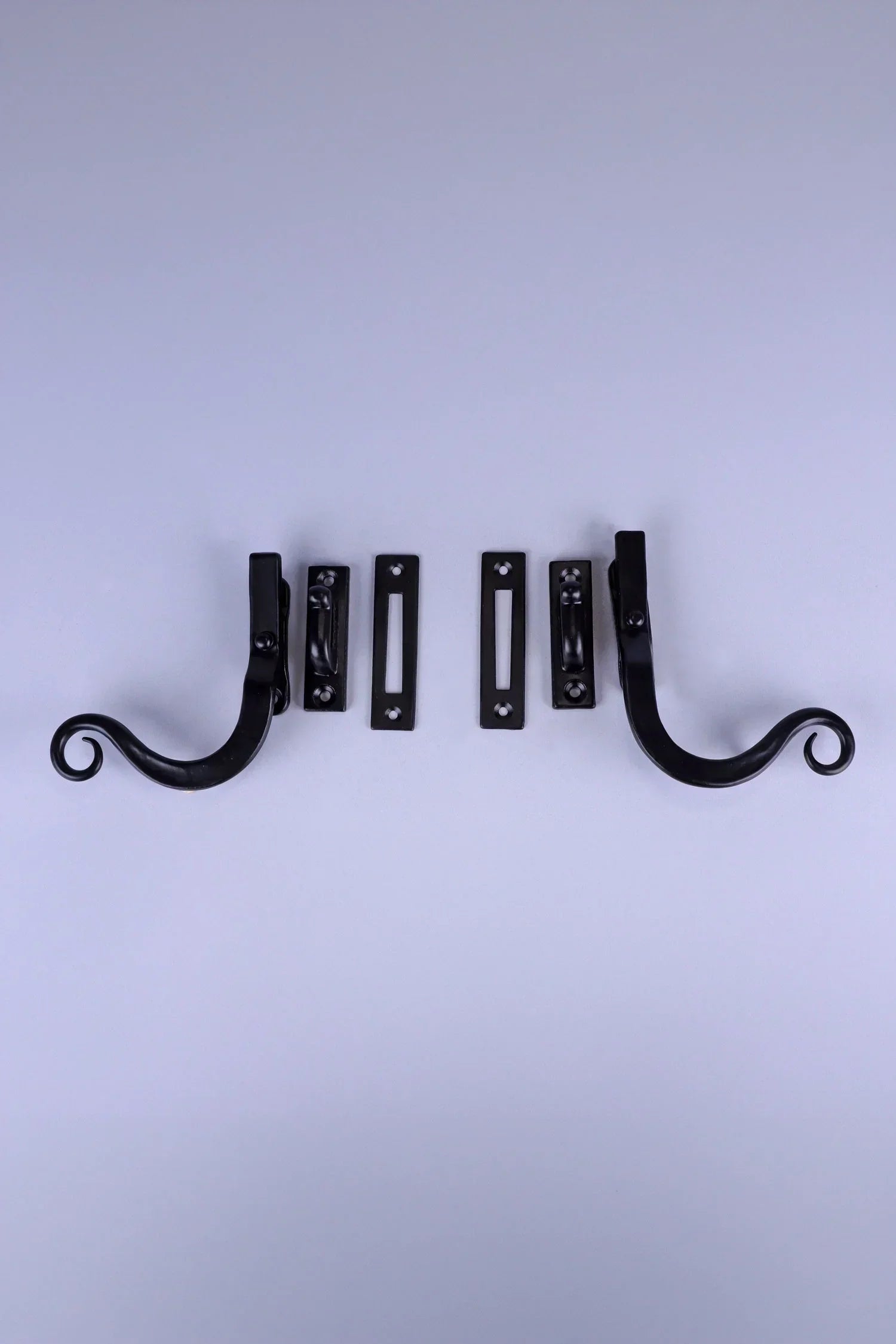 Hand-Forged Monkey Tail Window Fastener, Black — alternate view, G Decor
