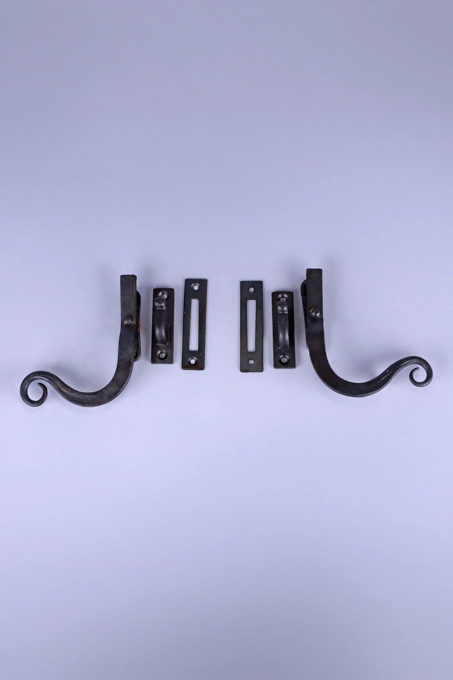Hand-Forged Monkey Tail Window Fastener, Beeswax — alternate view, G Decor