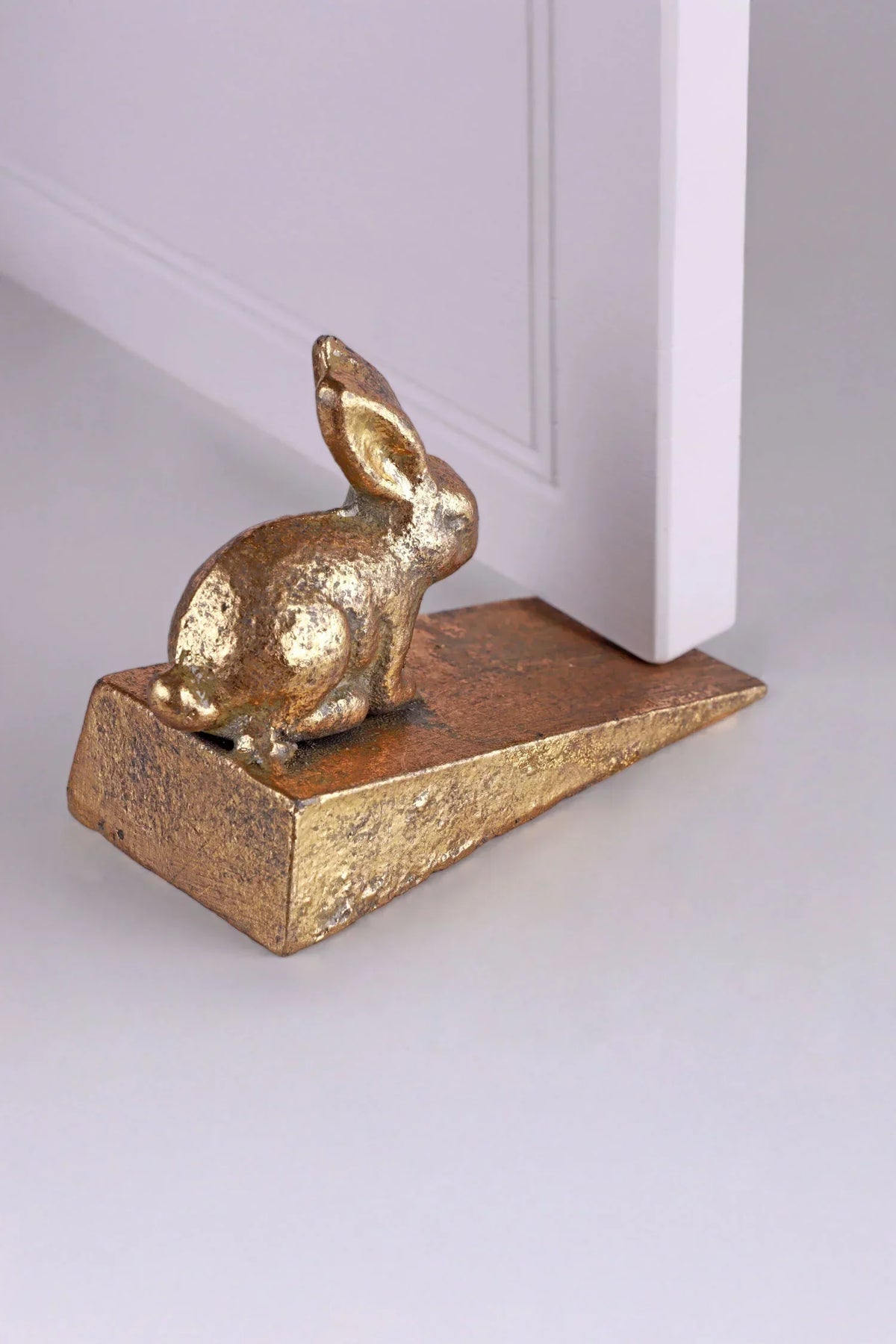 Door Trim Rabbit Sturdy Antique Gold Bunny Door Stopper Decorative Rabbit Door Wedge – G ...