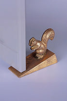 Antique Gold Squirrel Woodland Door Stopper — G Decor