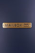Polished Brass Engraved Door Sign for Beware of the Dog or Mailbox — close-up view, G Decor