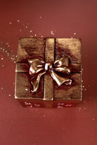 Gift Box Celebration Candle in Holiday Red Midnight Blue or Soft White — view 8, G Decor