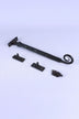 Hand-Forged Monkey Tail Window Stay, Beeswax — view 5, G Decor