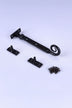 Hand-Forged Monkey Tail Window Stay, Black — lifestyle view, G Decor