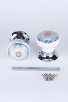 Positive Energy Radiance Ceramic Mortice Door Knobs — lifestyle view, G Decor