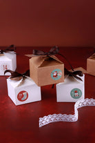 Eco-Friendly 24 Holiday Ribbon Gift Boxes DIY Advent Calendar Set — alternate view, G Decor