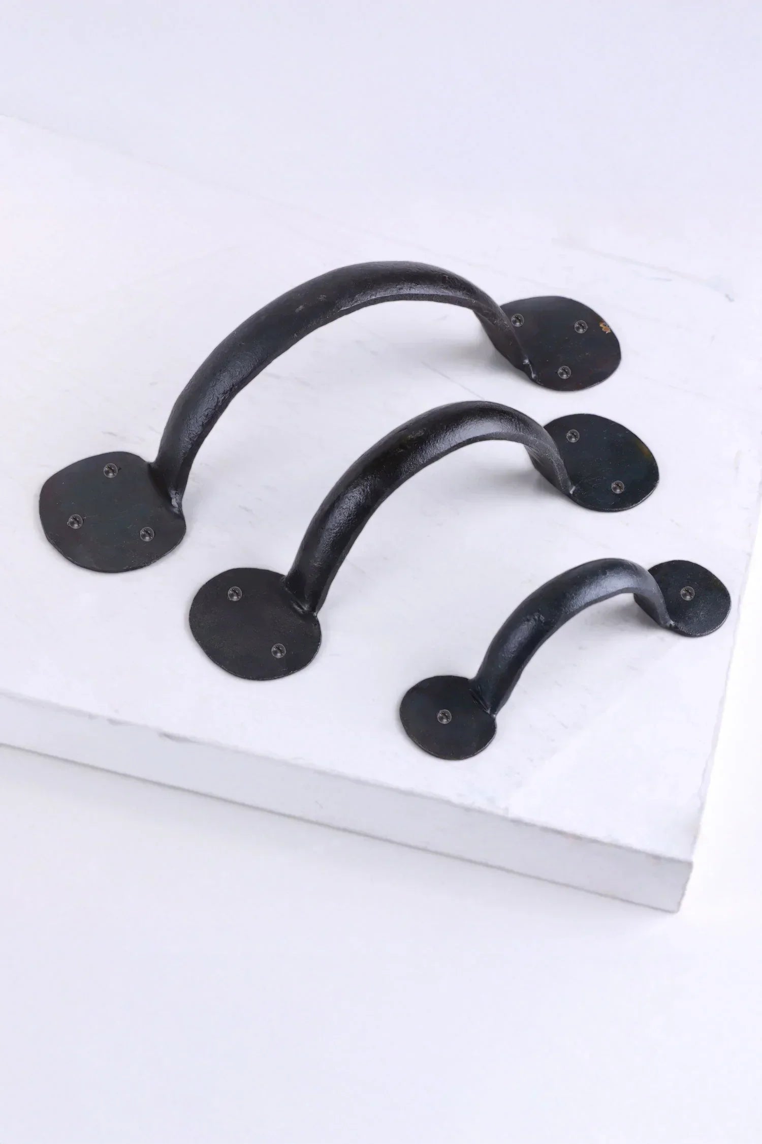 Penny End hand-forged iron pull handle multipack
