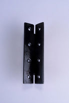 Pair of Hand-Forged Iron H Hinges, Black — lifestyle view, G Decor
