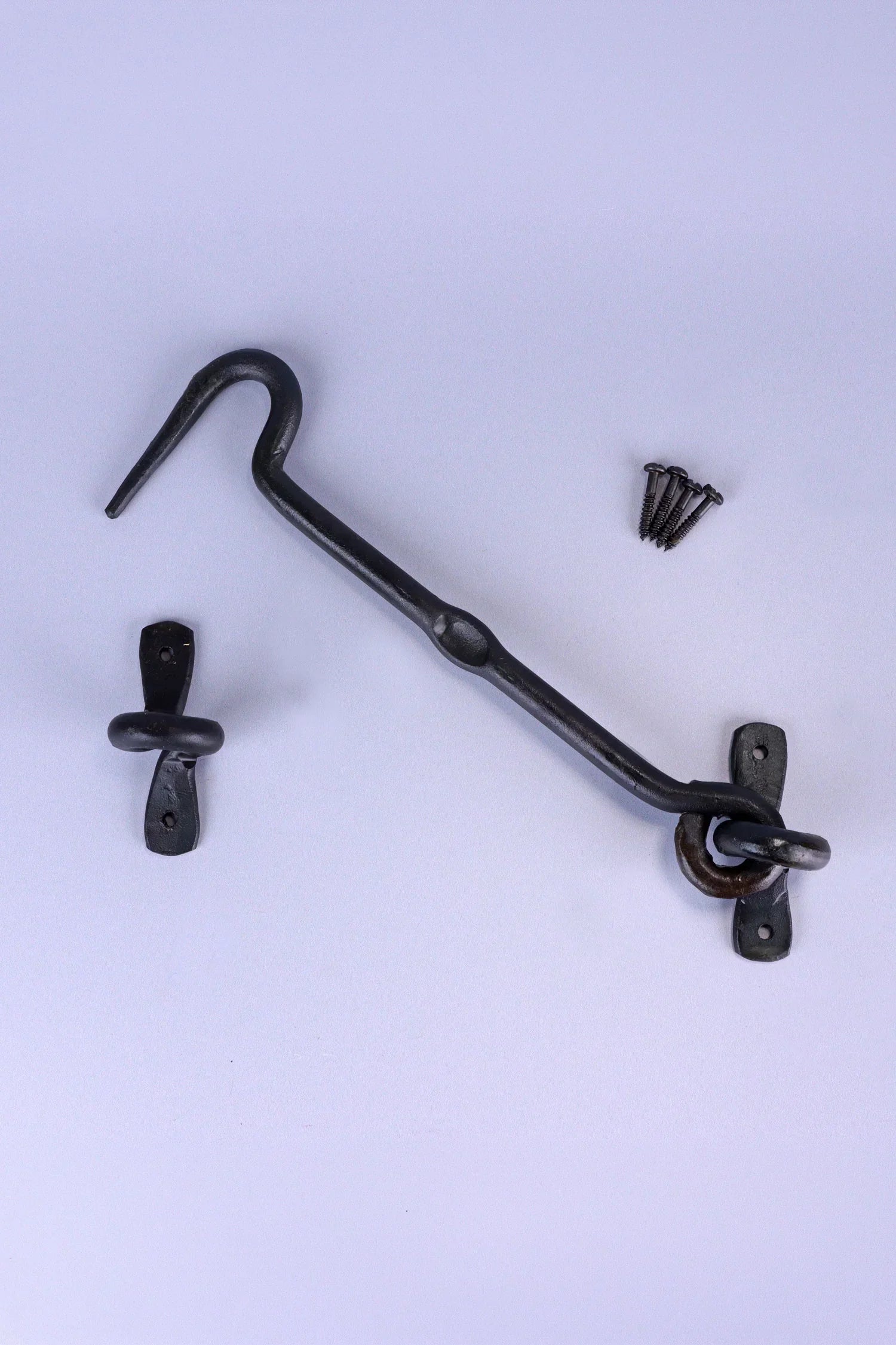 Hand-Forged Hook and Eye Cabin Fastener, Beeswax — view 6, G Decor