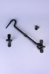 Hand-Forged Hook and Eye Cabin Fastener, Beeswax — view 6, G Decor