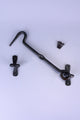 Traditional Forged Hook & Eye Door Latch Beeswax Finish Gate & Cabin Fastener