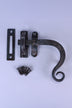 Hand-Forged Monkey Tail Window Fastener, Beeswax — lifestyle view, G Decor