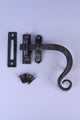 Hand Forged Monkey Tail Window Fastener Set Beeswax Finish Shutter Latch