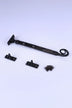Hand-Forged Monkey Tail Window Stay, Black — view 5, G Decor
