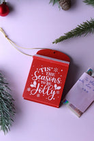 Wooden Post Box Christmas Secret Note Holder Tree Decoration — lifestyle view, G Decor
