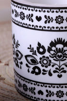 Folklight Floral Glow Wax Lantern Candle — lifestyle view, G Decor
