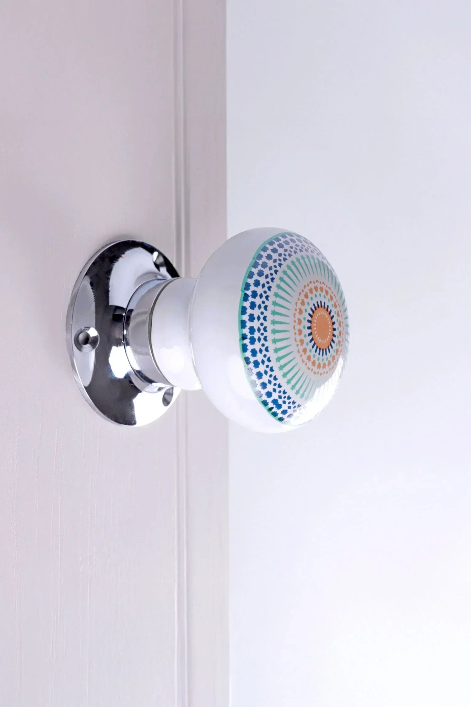 Positive Energy Radiance Ceramic Mortice Door Knobs — alternate view, G Decor