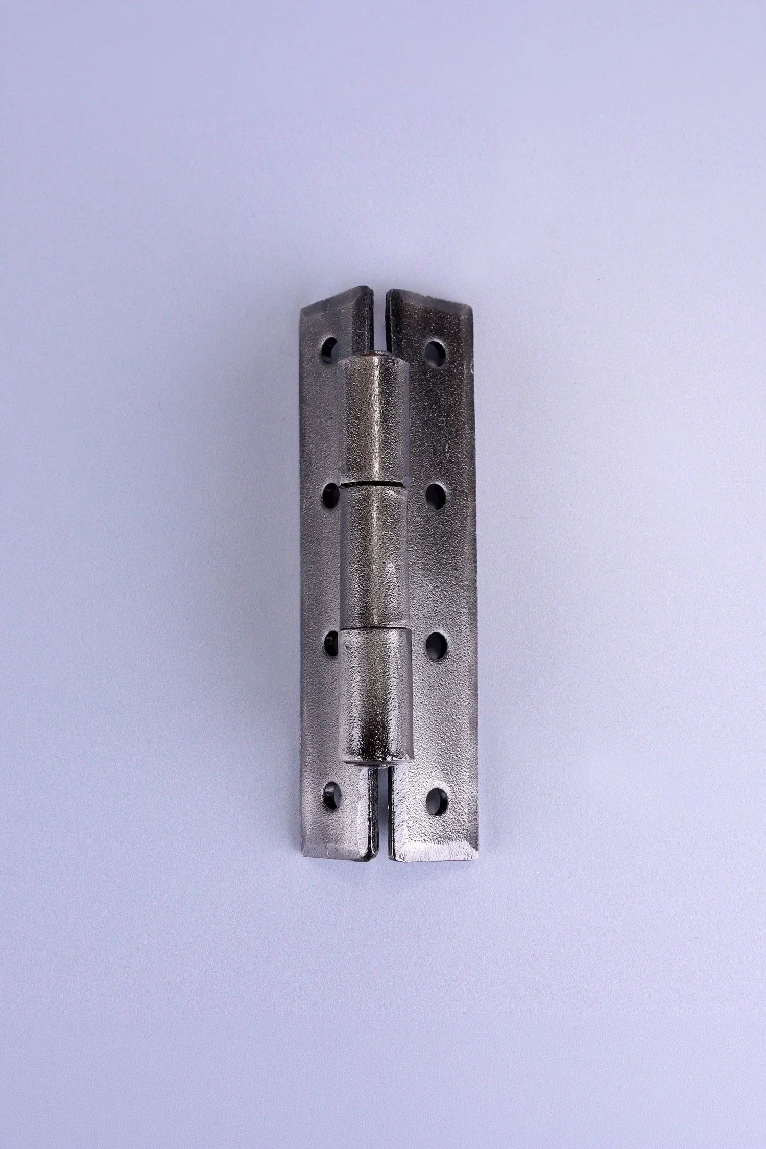 Pair of Hand-Forged Iron H Hinges, Pewter — view 5, G Decor