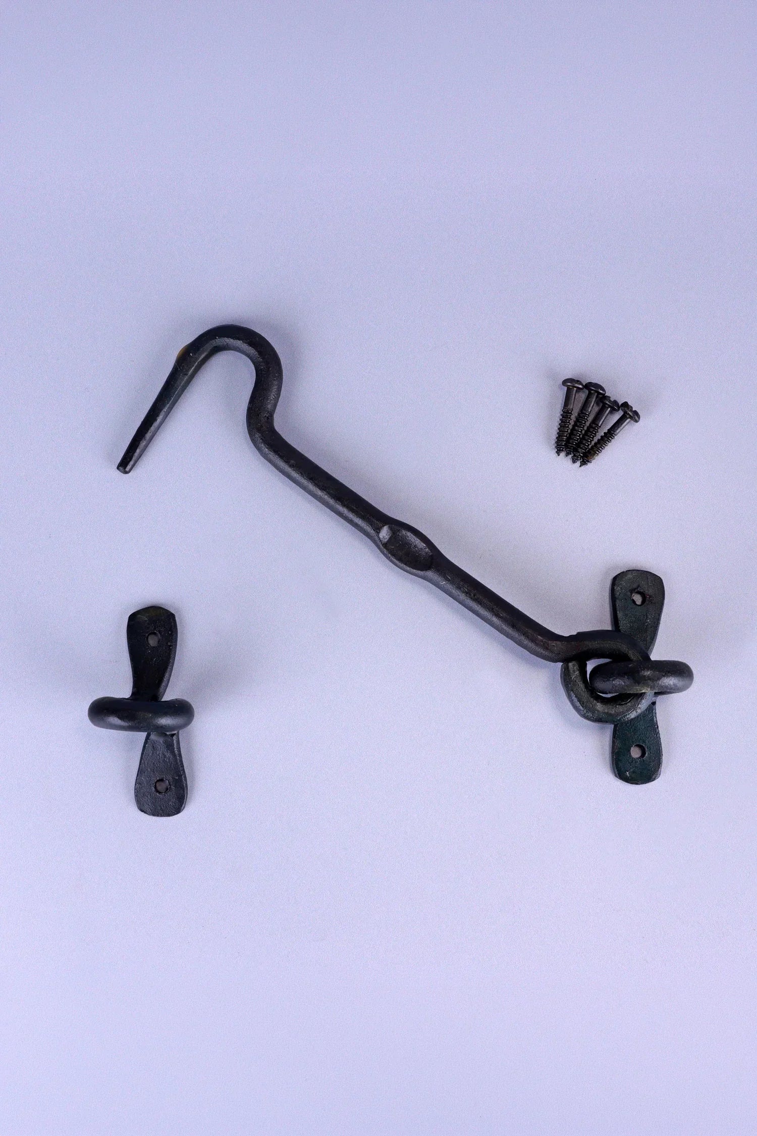 Hand-Forged Hook and Eye Cabin Fastener, Beeswax — view 5, G Decor