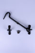 Hand-Forged Hook and Eye Cabin Fastener, Black — view 6, G Decor