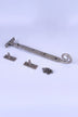 Hand-Forged Monkey Tail Window Stay, Pewter — view 5, G Decor