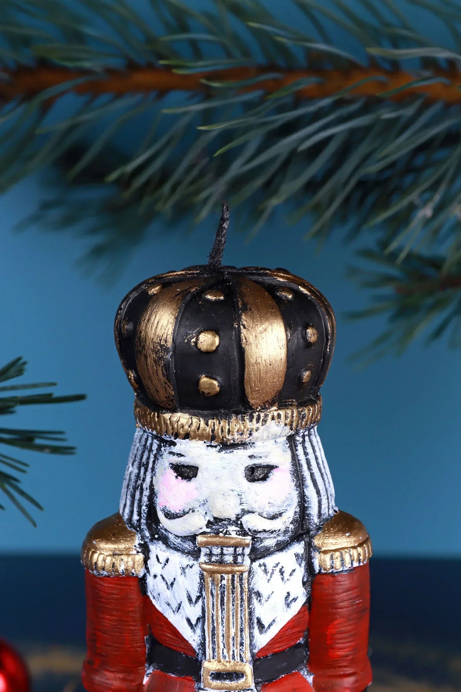 Nutcracker Hand-Painted Christmas Decorative Candle — view 5, G Decor