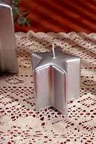 Twinkle Star Silver Decorative Centrepiece Candle — view 5, G Decor