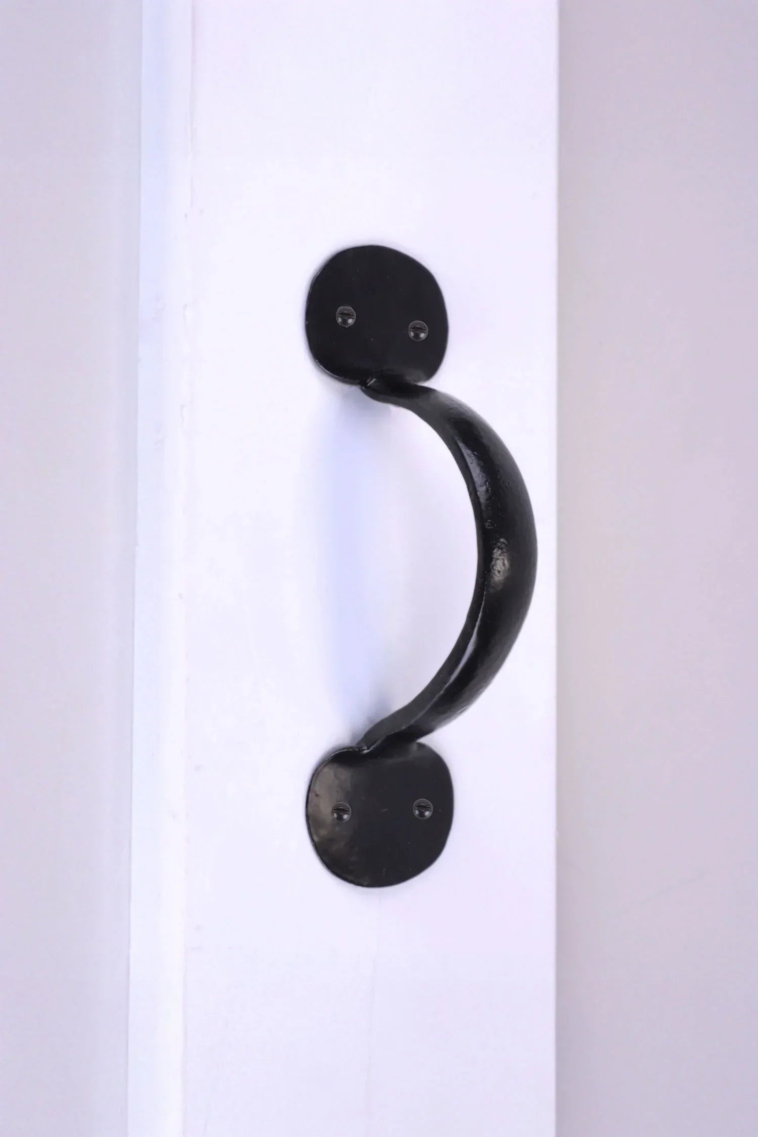 Coinbase Hand-Forged Iron Pull Handle in Black — lifestyle view, G Decor