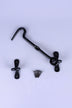 Hand-Forged Hook and Eye Cabin Fastener, Black — view 5, G Decor