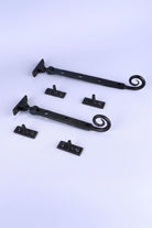 Hand-Forged Monkey Tail Adjustable Window Stay, Beeswax — G Decor