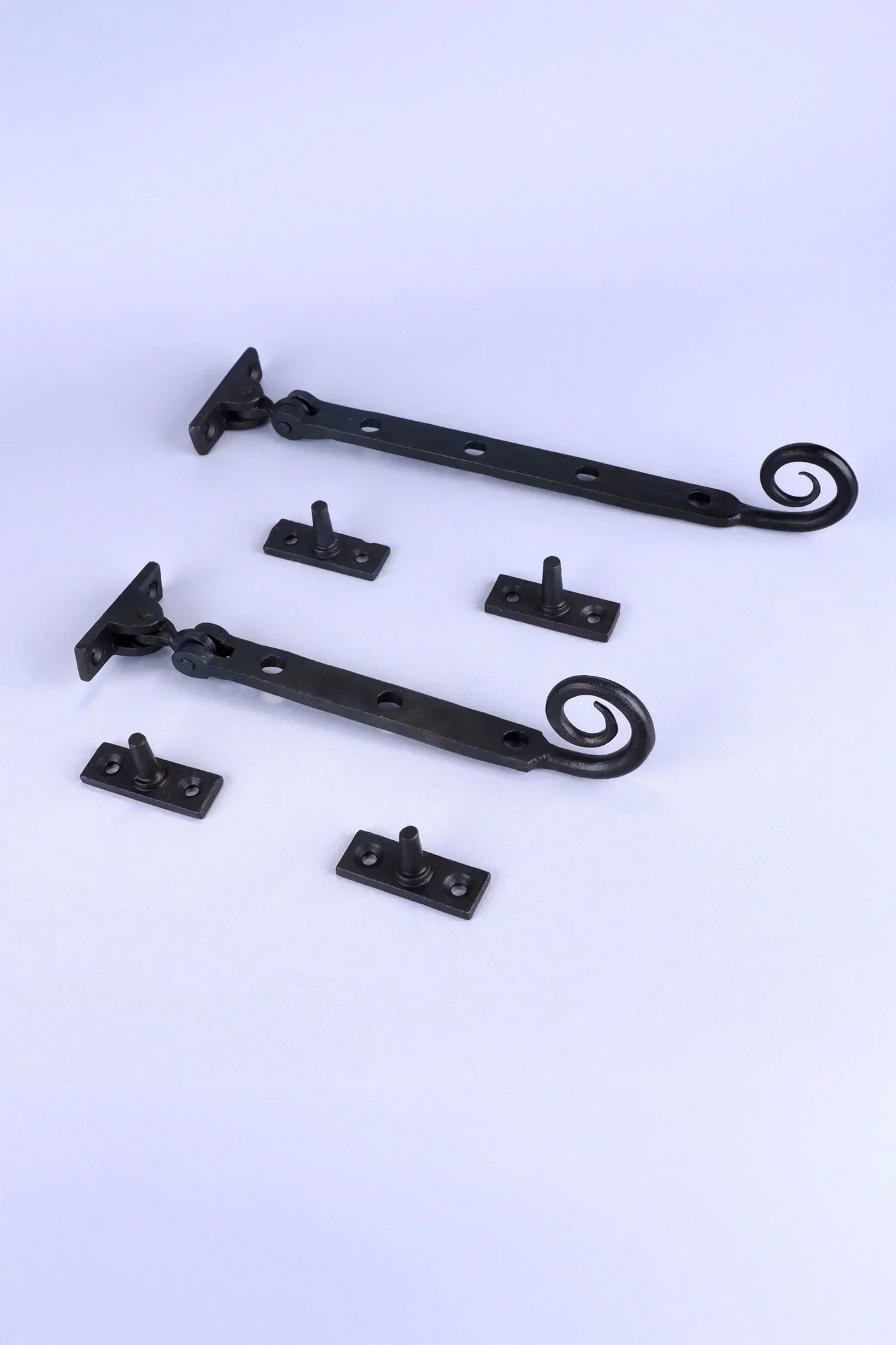 Hand-Forged Monkey Tail Adjustable Window Stay in Beeswax Finish