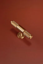 Chelsea Diamond-Knurled Bar Pull, Satin Brass — view 6, G Decor