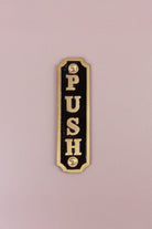British Pub Black and Brass Raised-Letter Door Sign — view 5, G Decor