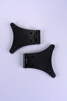 Pair of Hand-Forged Iron Butterfly Hinges, Black — lifestyle view, G Decor