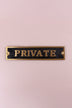 British Pub Black and Brass Raised-Letter Door Sign — view 7, G Decor